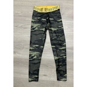 Victoria's Secret Womens Green tight Camouflage Compression Leggings Small